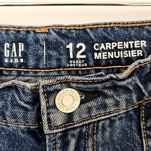 GAP Kids Carpenter Wide Leg Jeans Size 12 Youth - Picture 8 of 16